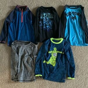 Kid boys size 6 long sleeve shirt bundle